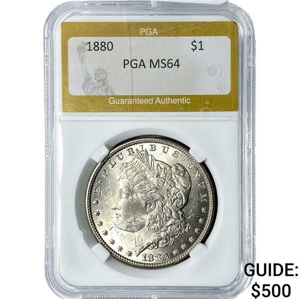 1880 Morgan Silver Dollar PGA MS64