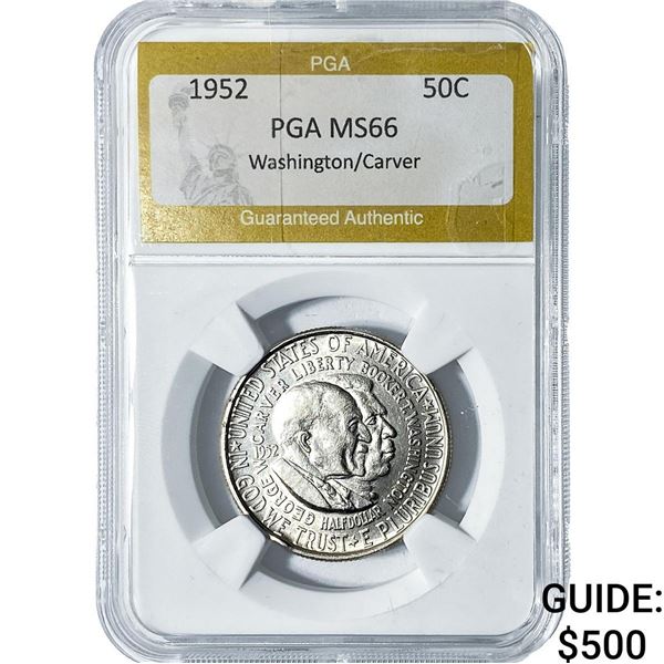 1952 Washington Carver Half Dollar PGA MS66