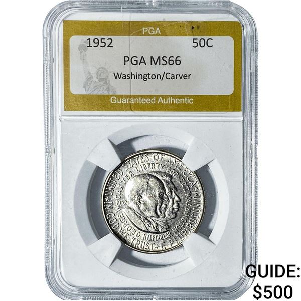 1952 Washington Carver Half Dollar PGA MS66