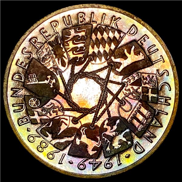 1989-G Germany Silver 10 Marks GEM BU
