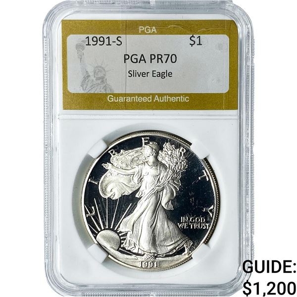1991-S Silver Eagle PGA PR70