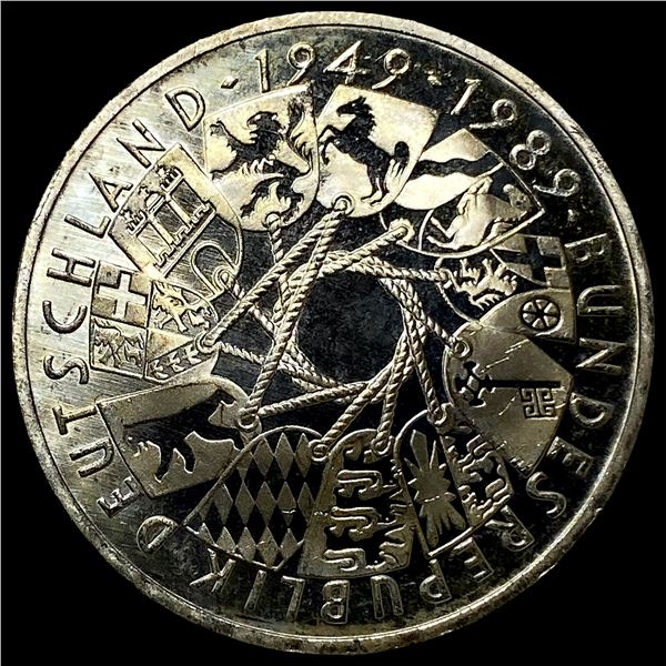 1989-G Germany Silver 10 Marks GEM BU