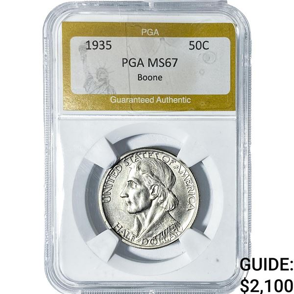1935 Boone Half Dollar PGA MS67