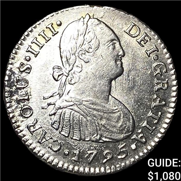 1795-IJ Peru Charles IV Silver 1 Real