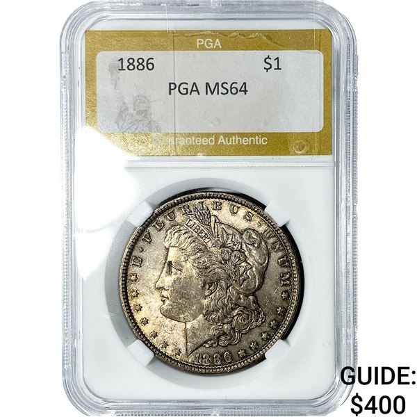 1886 Morgan Silver Dollar PGA MS64