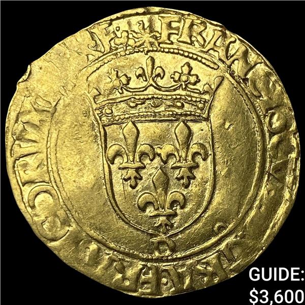 14th-16th Century France Gold Ecu