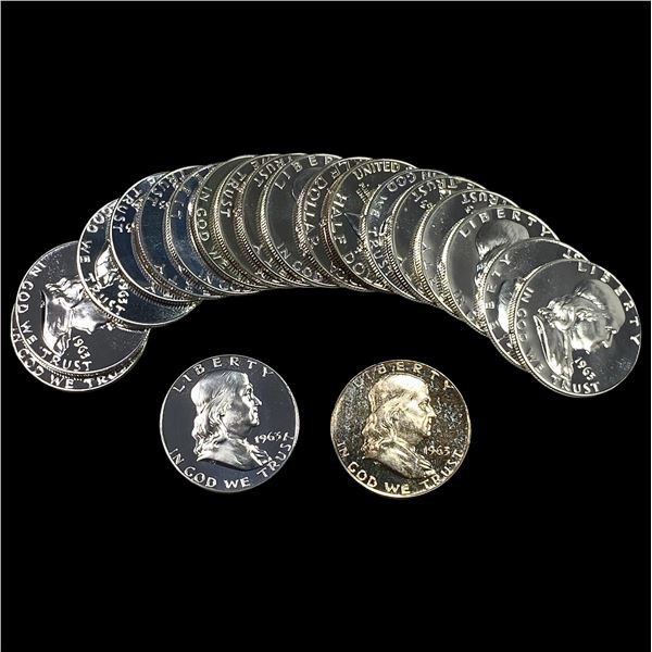 [20] 1963 Franklin Half Dollar Roll