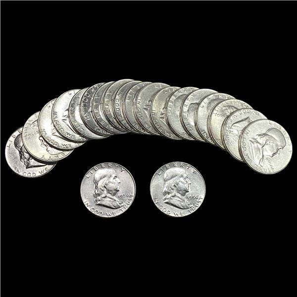 [20] 1950 Franklin Half Dollar Roll