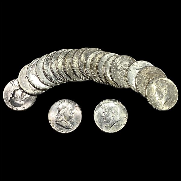 [20] 1963-1964 Franklin & Kennedy Silver 50C Roll