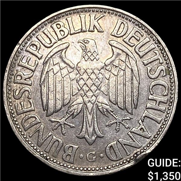 1954G Germany Copper Nickel 1 Deutsche Mark