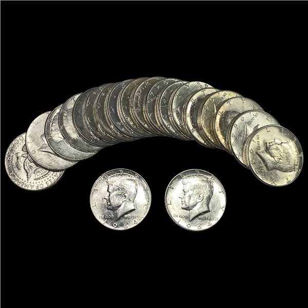 [20] 1964 Kennedy Half Dollar Roll