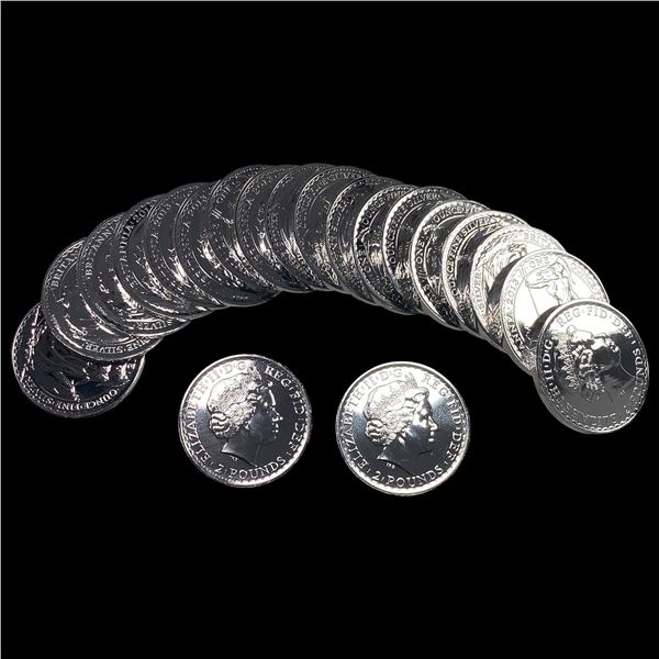 [20] 2013 Great Britain 1oz Silver â‚¤2 Roll