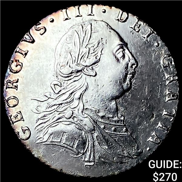 1787 Great Britain George III Silver 6 Pence CHOICE AU