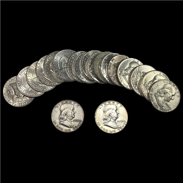 [20] 1952-1964 Franklin & Kennedy Silver 50C Roll
