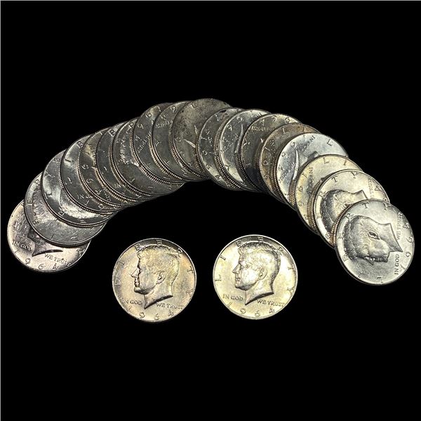 [20] 1964 Kennedy Half Dollar Roll