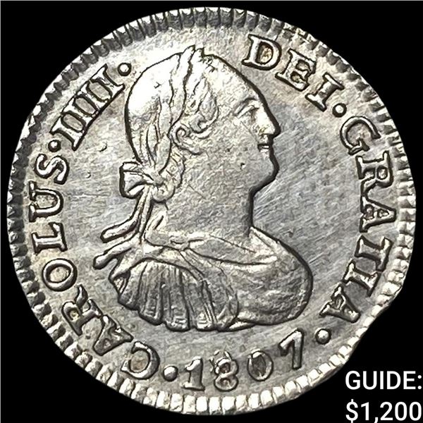 1807-TH Mexico Charles IV SIlver 1/2 Real