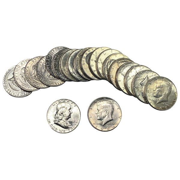 [20] 1958-1964 Franklin & Kennedy SIlver 50C Roll