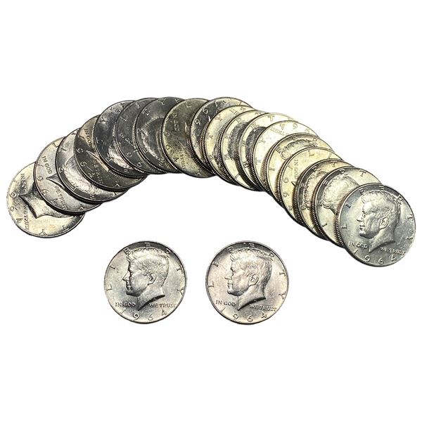 [20] 1964 Kennedy Half Dollar Roll
