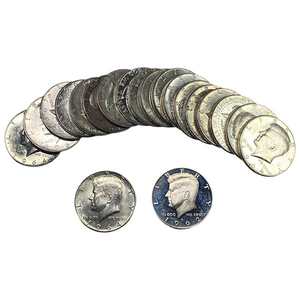 [20] 1951-1992 Franklin & Kennedy SIlver 50C Roll