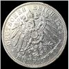 Image 2 : 1895F German States Wuttemberg Silver 5 Mark