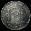 Image 2 : 1883MSM Spain Silver 5 Pesetas