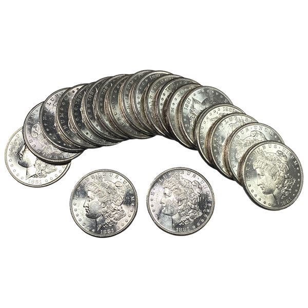 [20] 1881-S Morgan Silver Dollar Roll