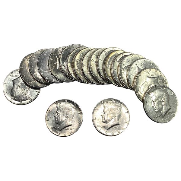 [20] 1964 Kennedy Half Dollar Roll