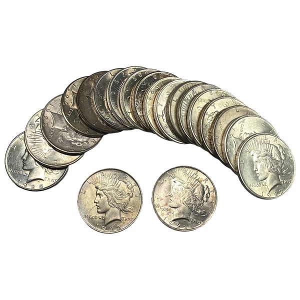 [20] 1922-1926 Silver Peace Dollar Roll