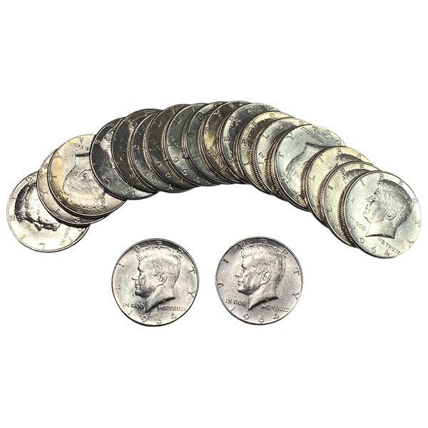 [20] 1964 Kennedy Half Dollar Roll