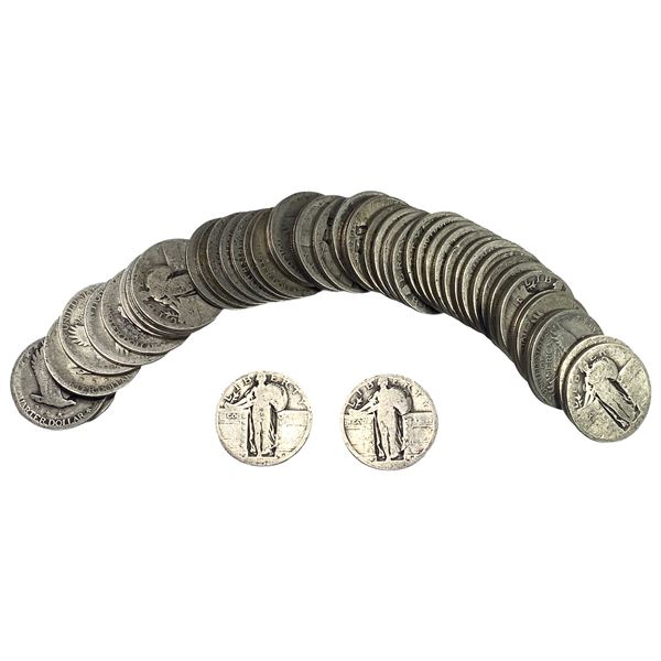 [50] ND Standing Liberty Quarter Roll
