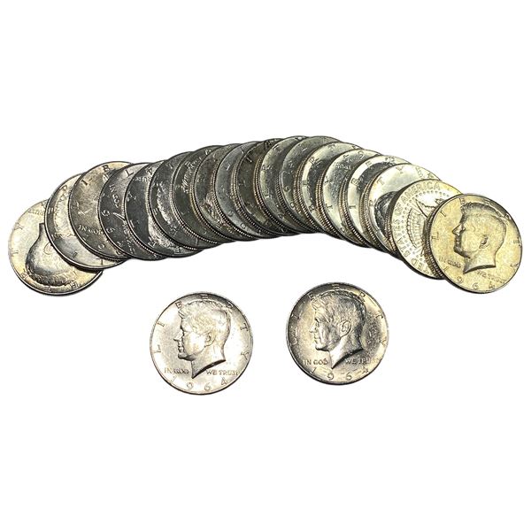 [20] 1964 Kennedy Half Dollar Roll