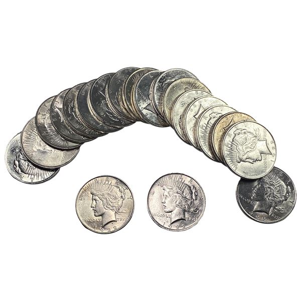 [20] 1922 Silver Peace Dollar Roll