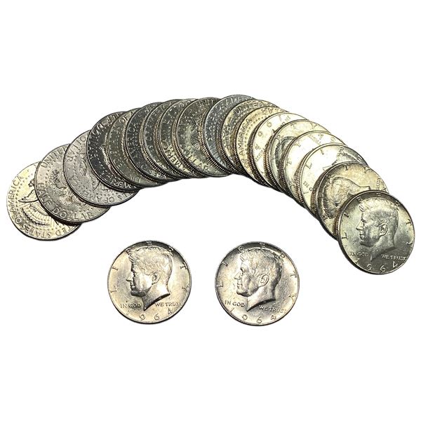 [20] 1964 Kennedy Half Dollar Roll