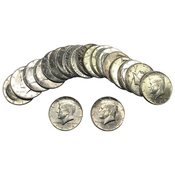 [20] 1964 Kennedy Half Dollar Roll