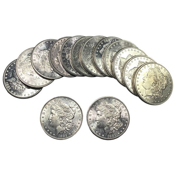 [14] 1881 Morgan Silver Dollar Roll