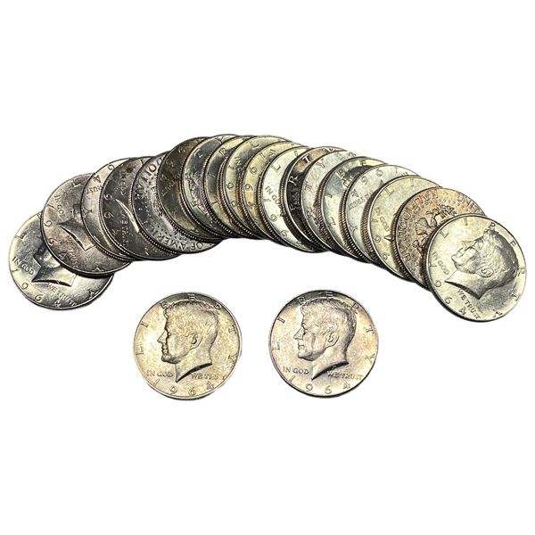 [20] 1964 Kennedy Half Dollar Roll