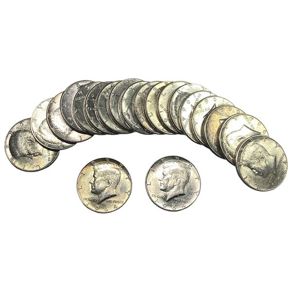 [20] 1964 Kennedy Half Dollar Roll