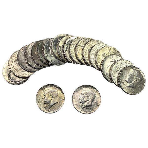 [20] 1964 Kennedy Half Dollar Roll