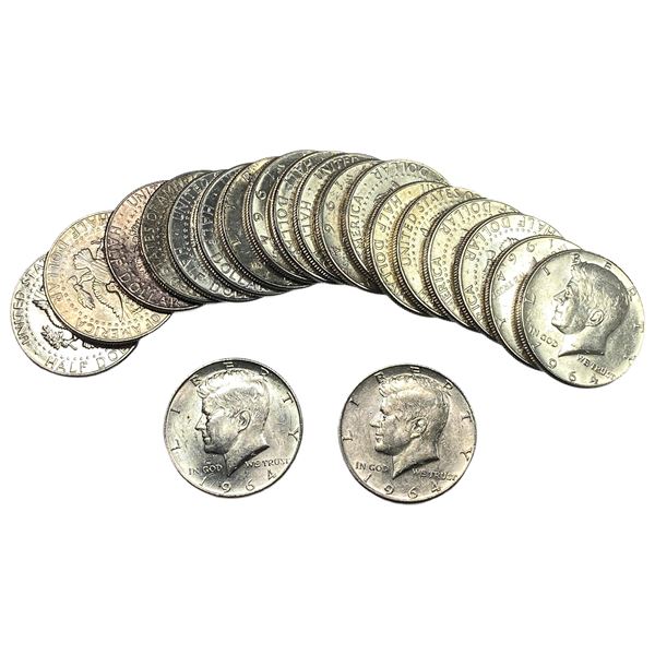 [20] 1964 Kennedy Half Dollar Roll