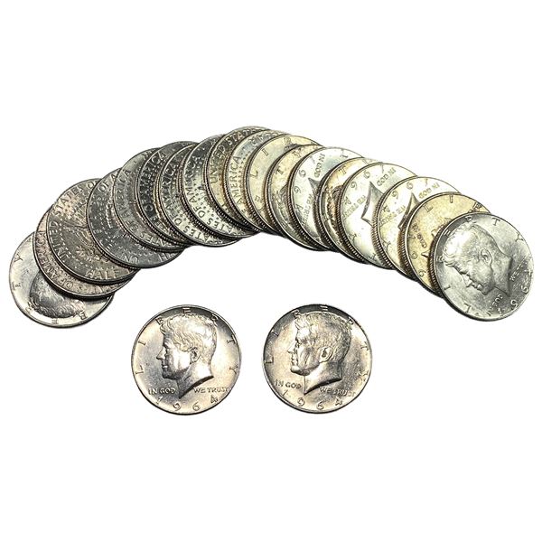 [20] 1964 Kennedy Half Dollar Roll