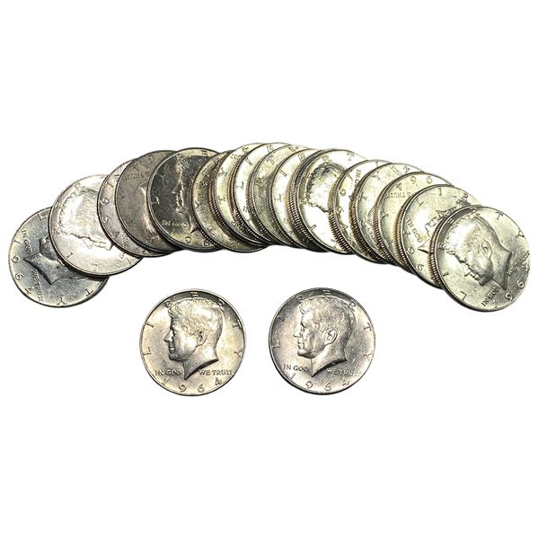 [20] 1964 Kennedy Half Dollar Roll