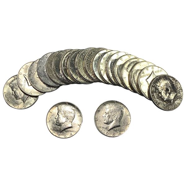 [20] 1964 Kennedy Half Dollar Roll