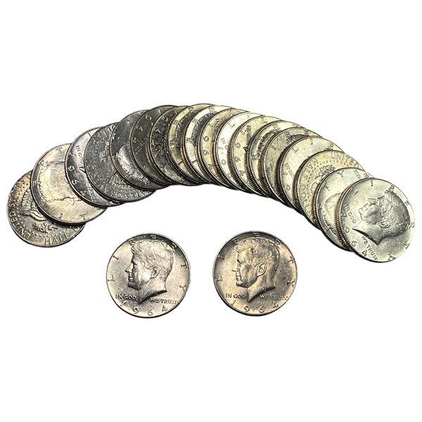 [20] 1964 Kennedy Half Dollar Roll