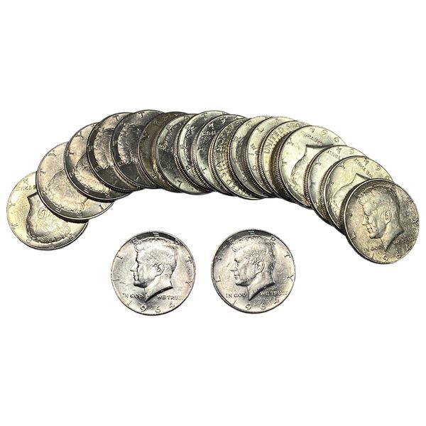 [20] 1964 Kennedy Half Dollar Roll