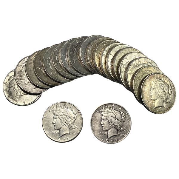 [20] 1922-1935 Silver Peace Dollar Roll
