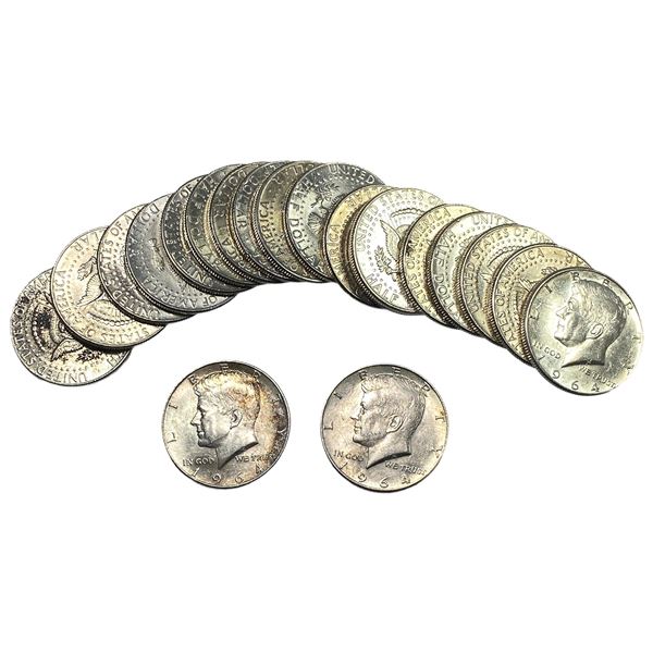 [20] 1964 Kennedy Half Dollar Roll