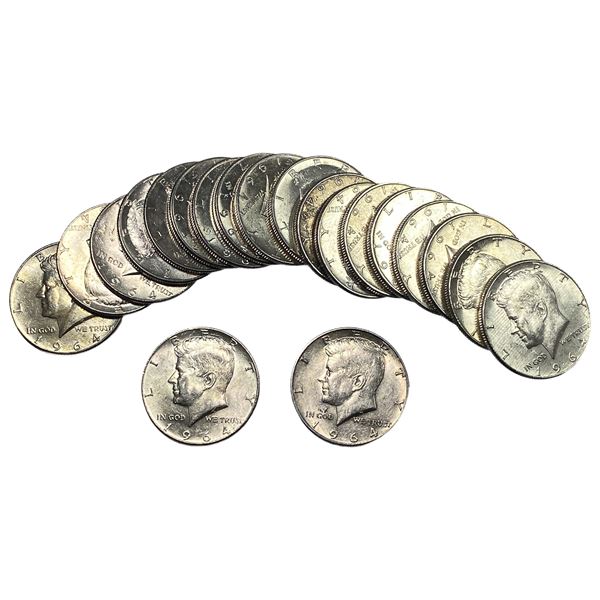 [20] 1964 Kennedy Half Dollar Roll