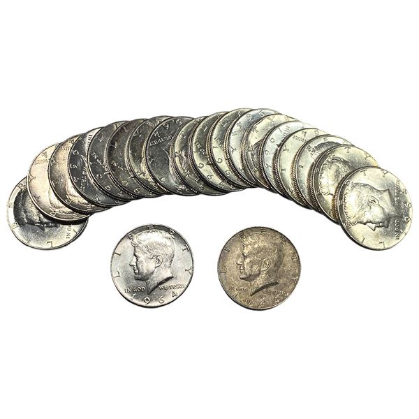 [20] 1964 Kennedy Half Dollar Roll