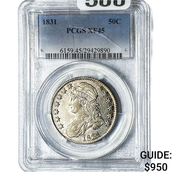 1831 Capped Bust Half Dollar PCGS XF45