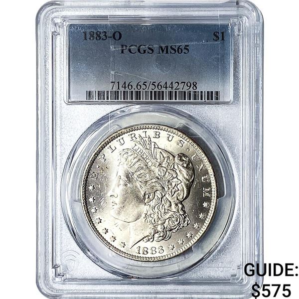 1883-O Morgan Silver Dollar PCGS MS65